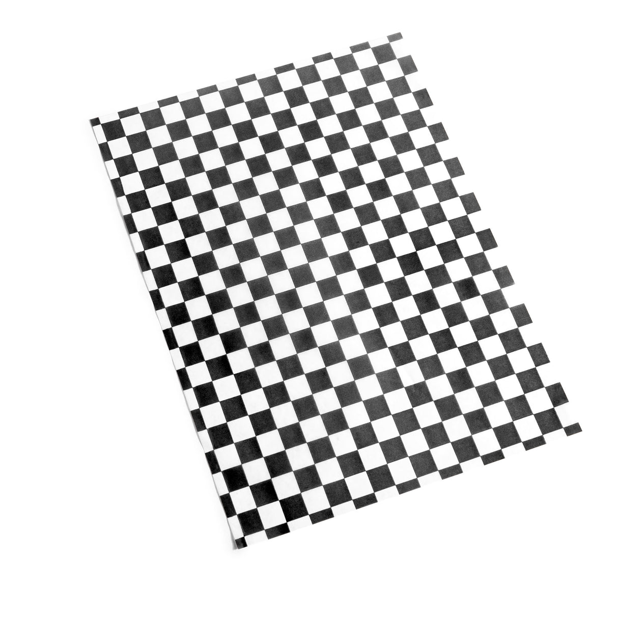 Basket Liners Black Checkered (12in x 12in), 1000 Pack