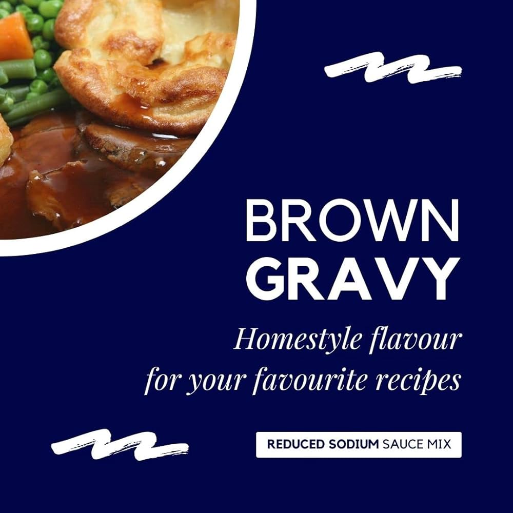 Rose Hill Brown Gravy Mix (Reduced Sodium), 480g - 6 Count