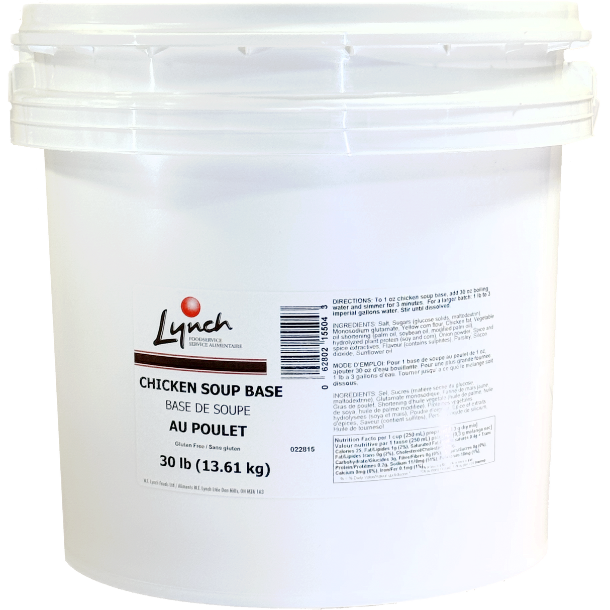 Lynch Chicken Soup Base 30lb - 13.6kg
