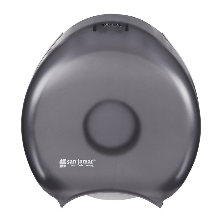 San Jamar Jumbo Roll Bath Tissue Dispenser (Single Roll, Universal, Black) 1 Count