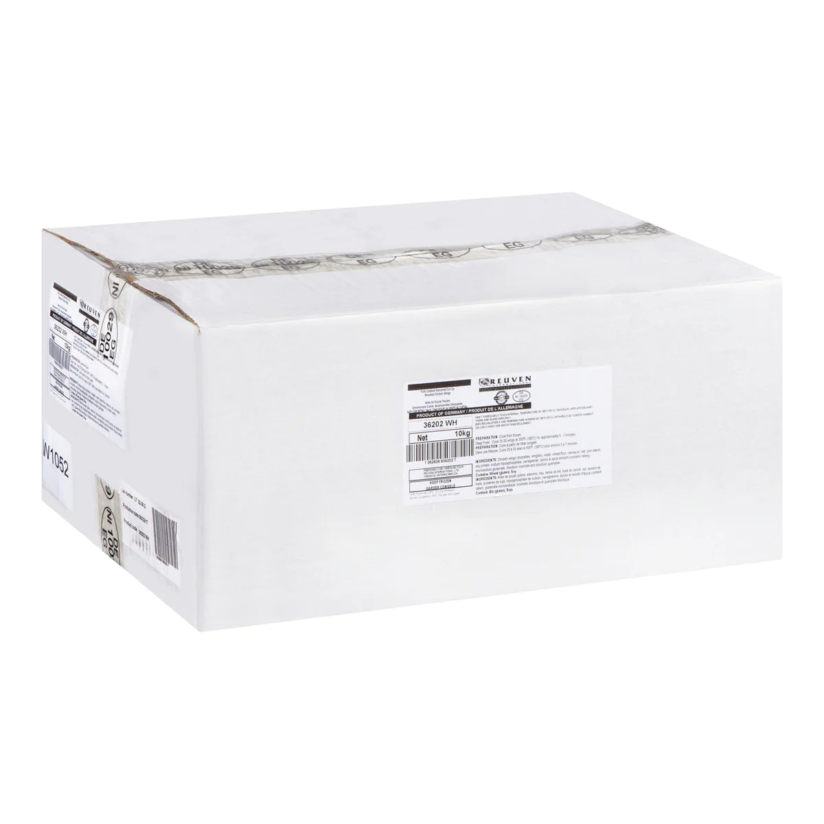 Reuven Chicken Wings Breaded/Dusted & Cooked - 10kg