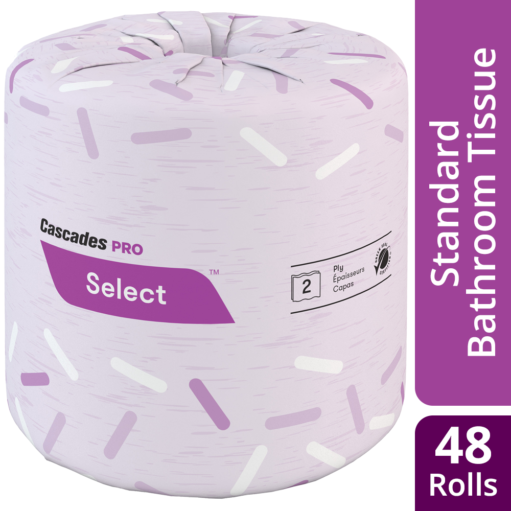 Cascades B031 Standard Bath Tissue (2-Ply, 4 x 3.25in, 420 Sheets), 48 Rolls