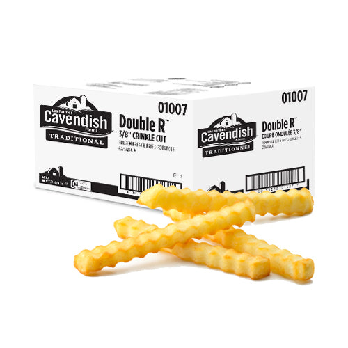 Cavendish Frz Fries RR Regular 3/8in (Crinkle Cut), 2.26kg - 6 Count