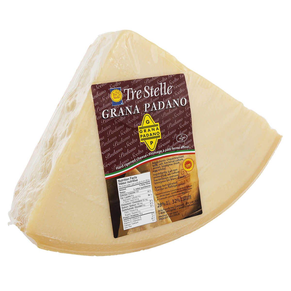 Tre Stelle Grana Padano Cheese Avg Weight ~4kg