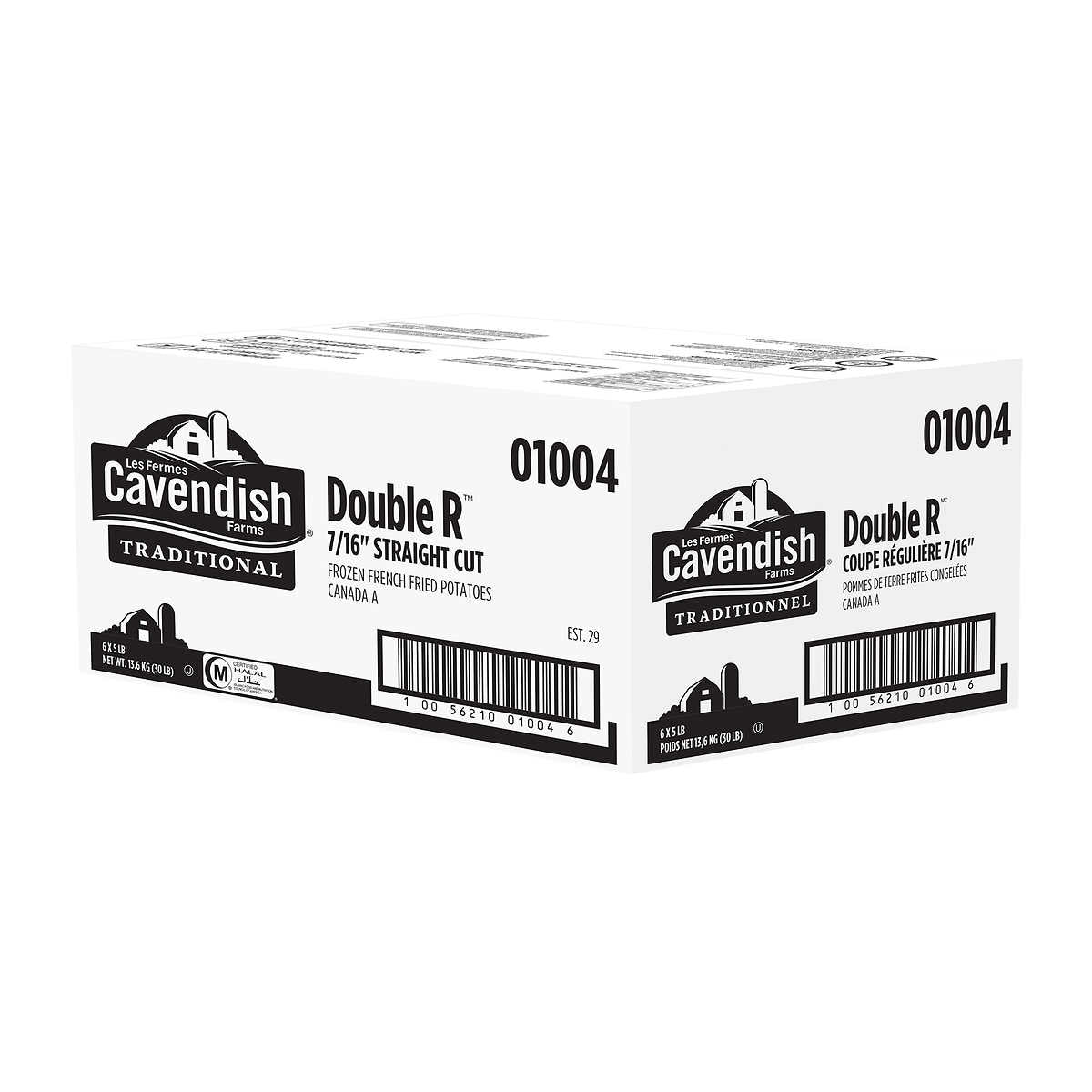 Cavendish Frz Fries RR 7/16in Straight Cut, 2.27kg - 6 Count