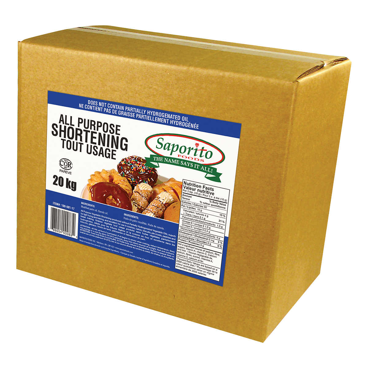Saporito All-purpose Vegetable Shortening 20kg