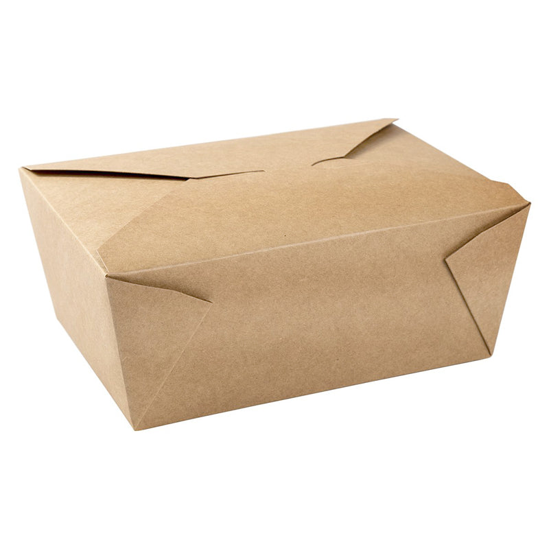 Paper Take-Out Container (Natural #4, 2600mL/80oz), 160 Count