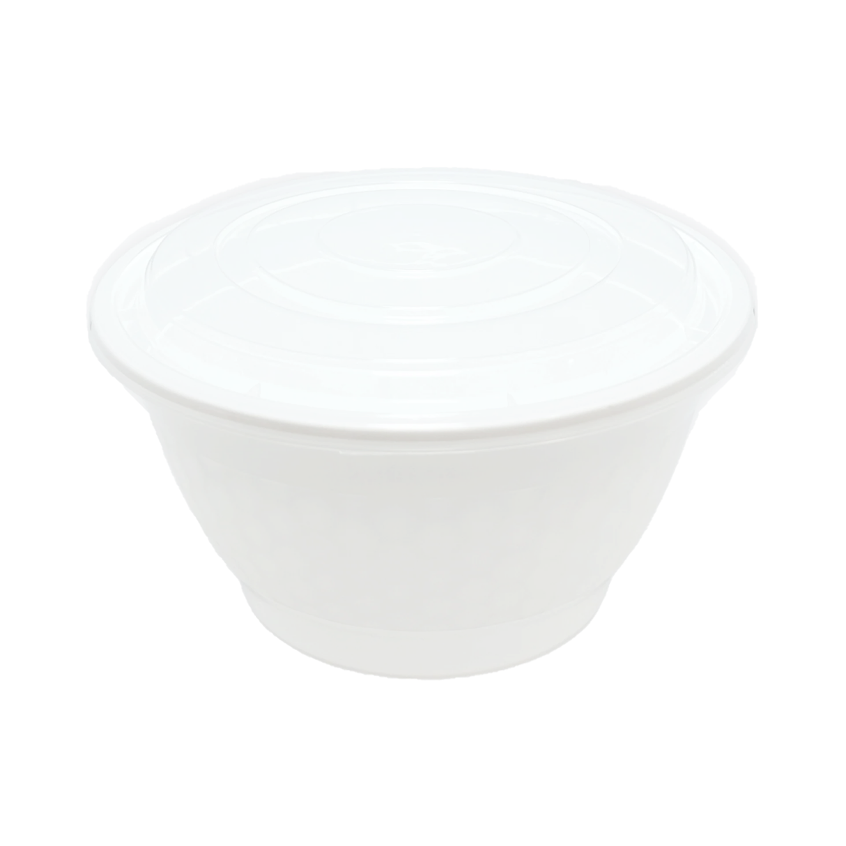 Bowl PP Container & Lid (42oz, Regular, White), 150 Count