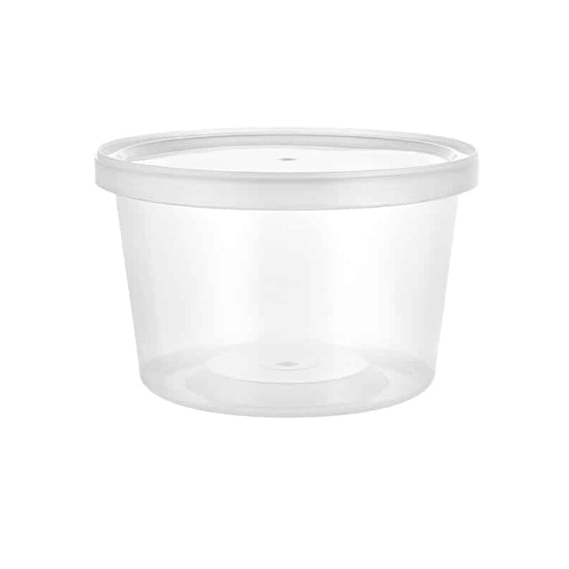 Deli PP Container & Lid (16oz, Heavy), 240 Count