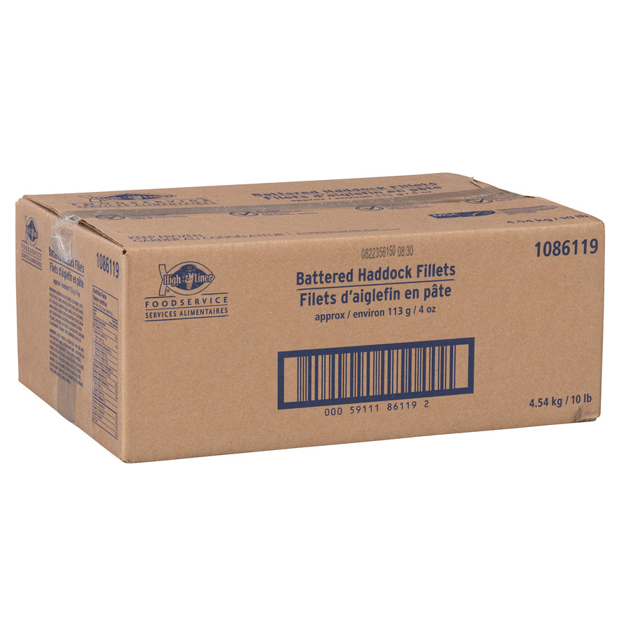 High Liner Battered Haddock Fillets 113g/4oz (10lb) 4.54kg