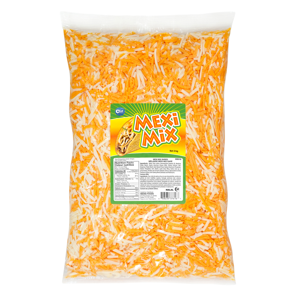 Chef Nutri Mexi Mix Shred Topping, 2kg