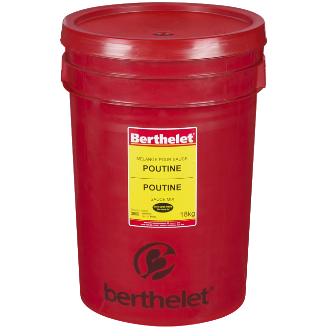 Berthelet Poutine Sauce Mix Pail, 18kg