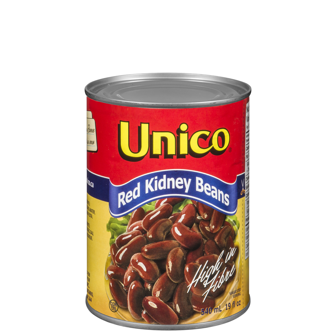 Unico Red Kidney Beans 540mL, 24 Count