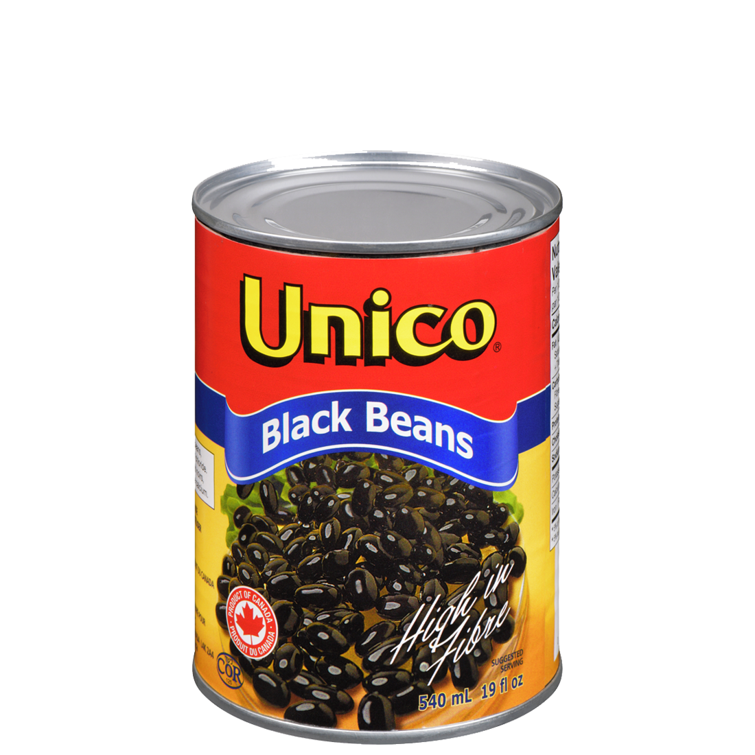 Unico Black Beans, 540mL - 24 Count
