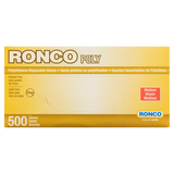 Ronco Poly Gloves Medium, 500/box