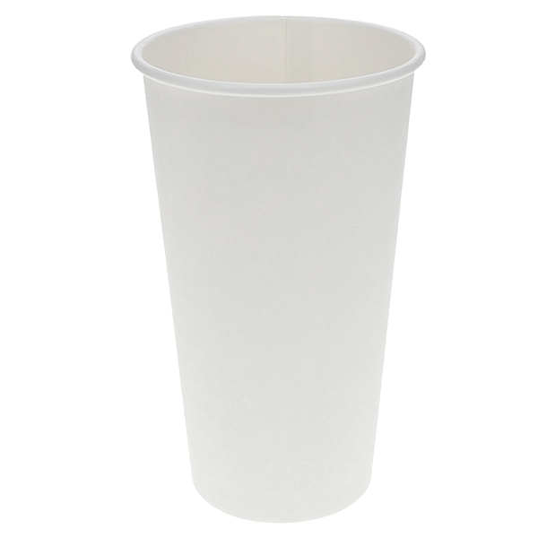 Premium Coffee Cup (20oz, Single-Wall, White) 500 Count