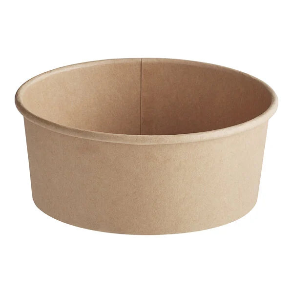 Paper Bowl Round Kraft (750mL/24oz), 300 Count