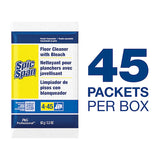 Spic & Span Floor Cleaner W/Bleach Concentrate Powder Packet 62g - 45 Pack