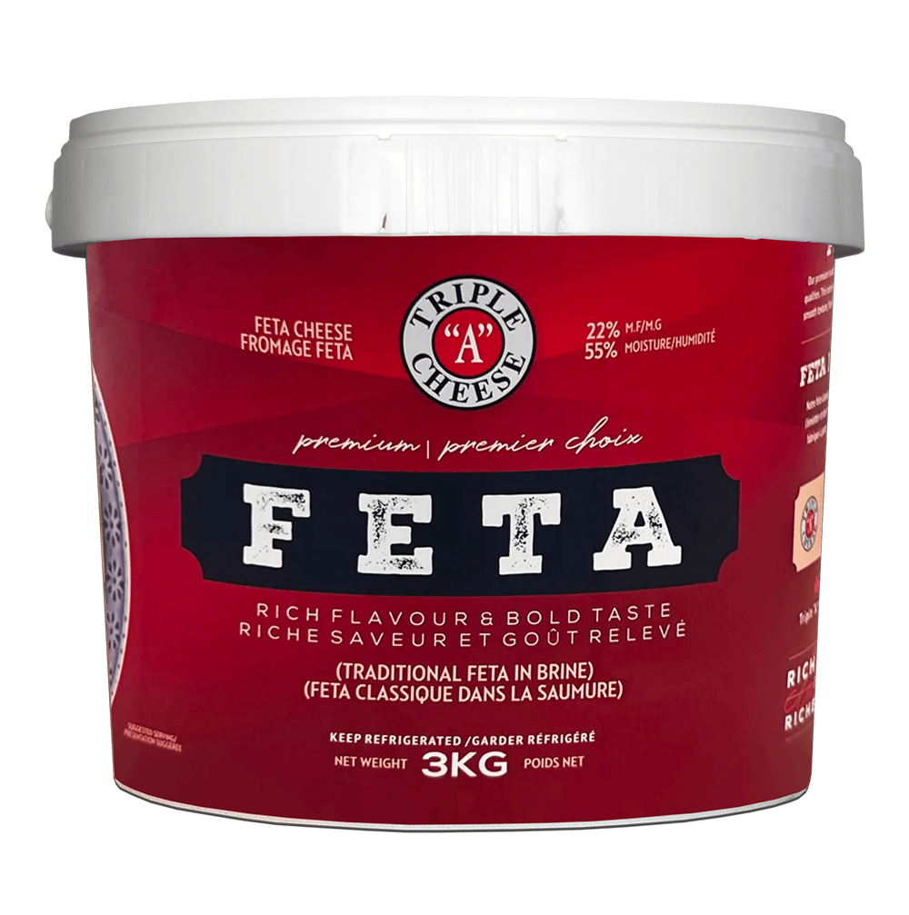 Triple A Feta Cheese (Hard, Traditional), 3kg