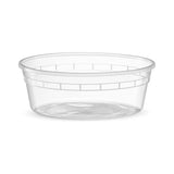 Deli PP Container & Lid (8oz, Heavy), 240 Count