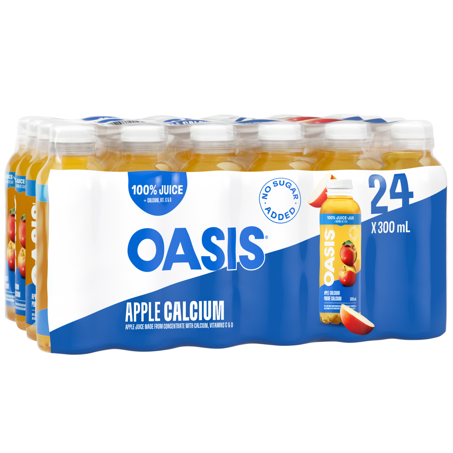 Oasis Apple Juice 300mL, 24 Count