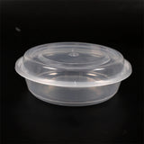 Round 7in PP Clear Container & Lid (24oz, Premium), 150 Count