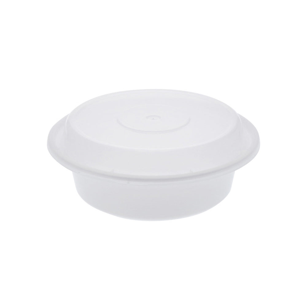 Round 6in PP Container & Lid (16oz, Premium) - 150 Count
