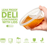 Deli PP Container & Lid (8oz, Heavy), 240 Count