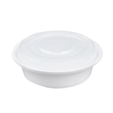 Round 7in PP Container & Lid (32oz, Premium), 150 Count