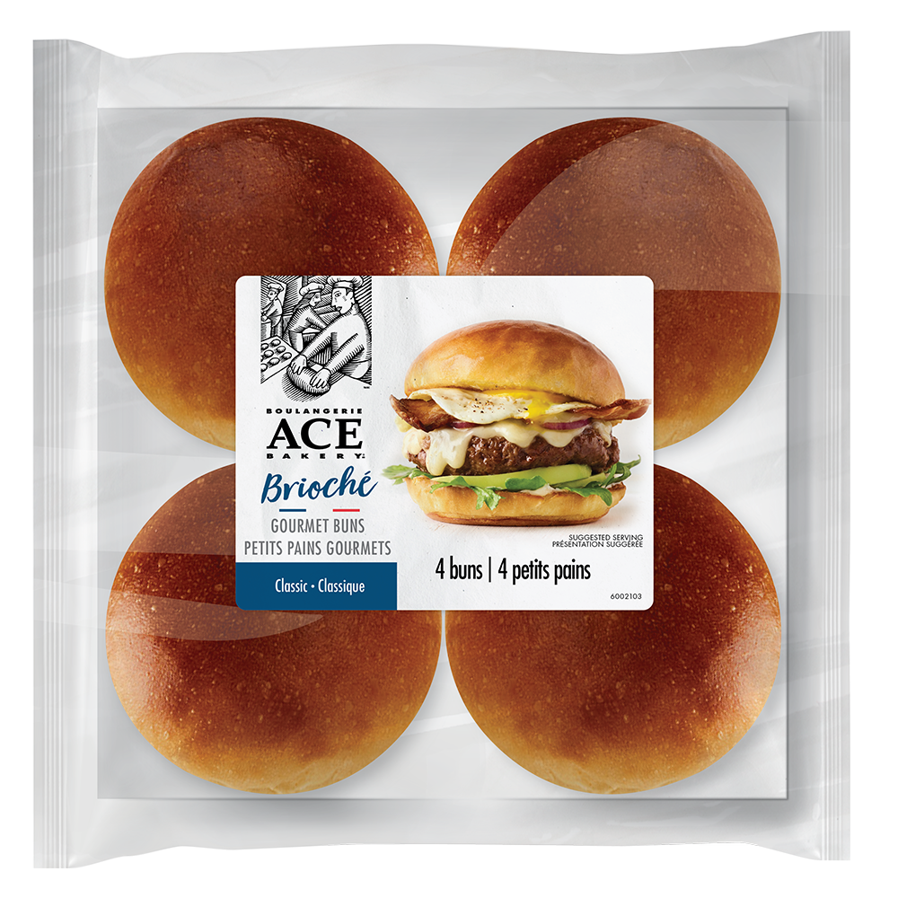 ACE Bakery Frz Brioche Gourmet Bun, 72 Count