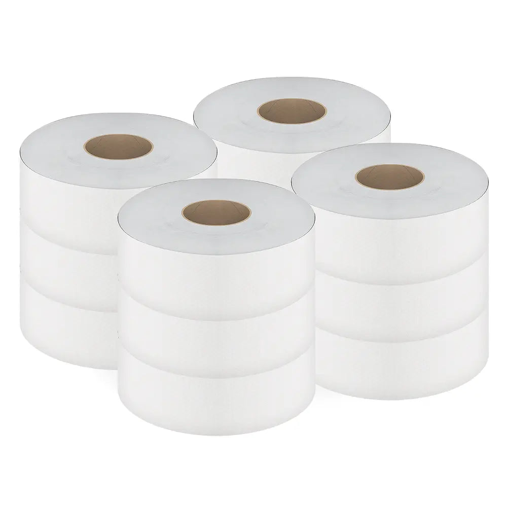 Cascades B080 Jumbo Bath Tissue (2-Ply, White, 3.25in x 500ft), 12 Rolls
