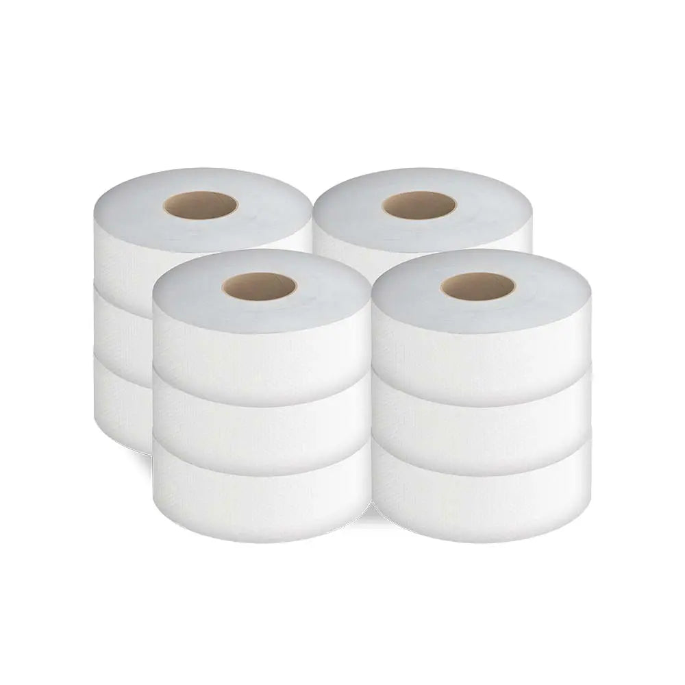 Cascades B140 Jumbo Bath Tissue (2-Ply, White, 3.25in x 1000ft), 12 Rolls