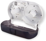 San Jamar Jumbo Roll Bath Tissue Dispenser (Double Roll, Universal, Black) 1 Count