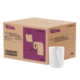 H060 Roll Paper Towel (1-Ply, White, 600ft), 12 Rolls