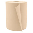H065 Roll Paper Towel (1-Ply, Natural, 600ft), 12 Rolls
