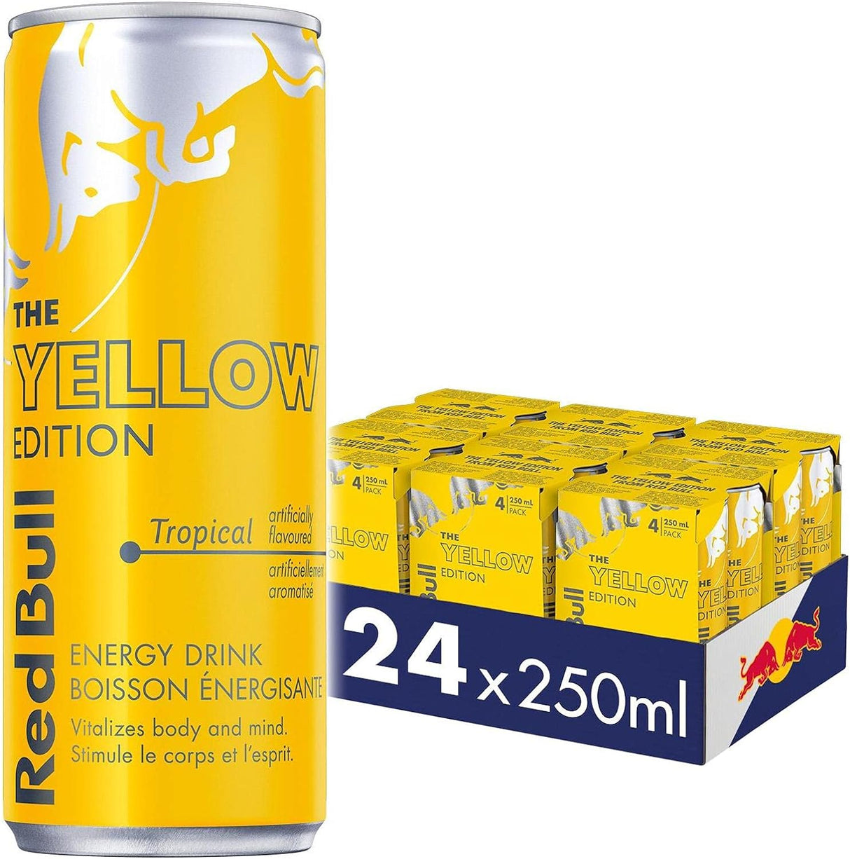 Red Bull Energy Drink Tropical (Yellow) 250mL - 24 Pack