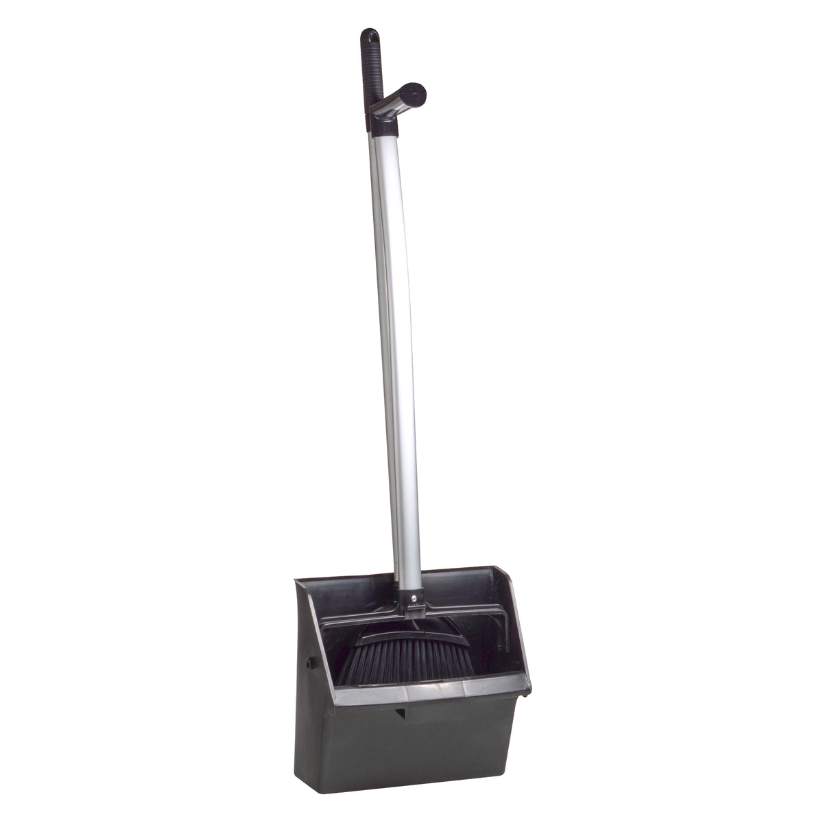 Black Lobby Broom and Dust Pan, 1 Count