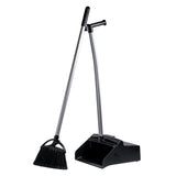 Black Lobby Broom and Dust Pan, 1 Count