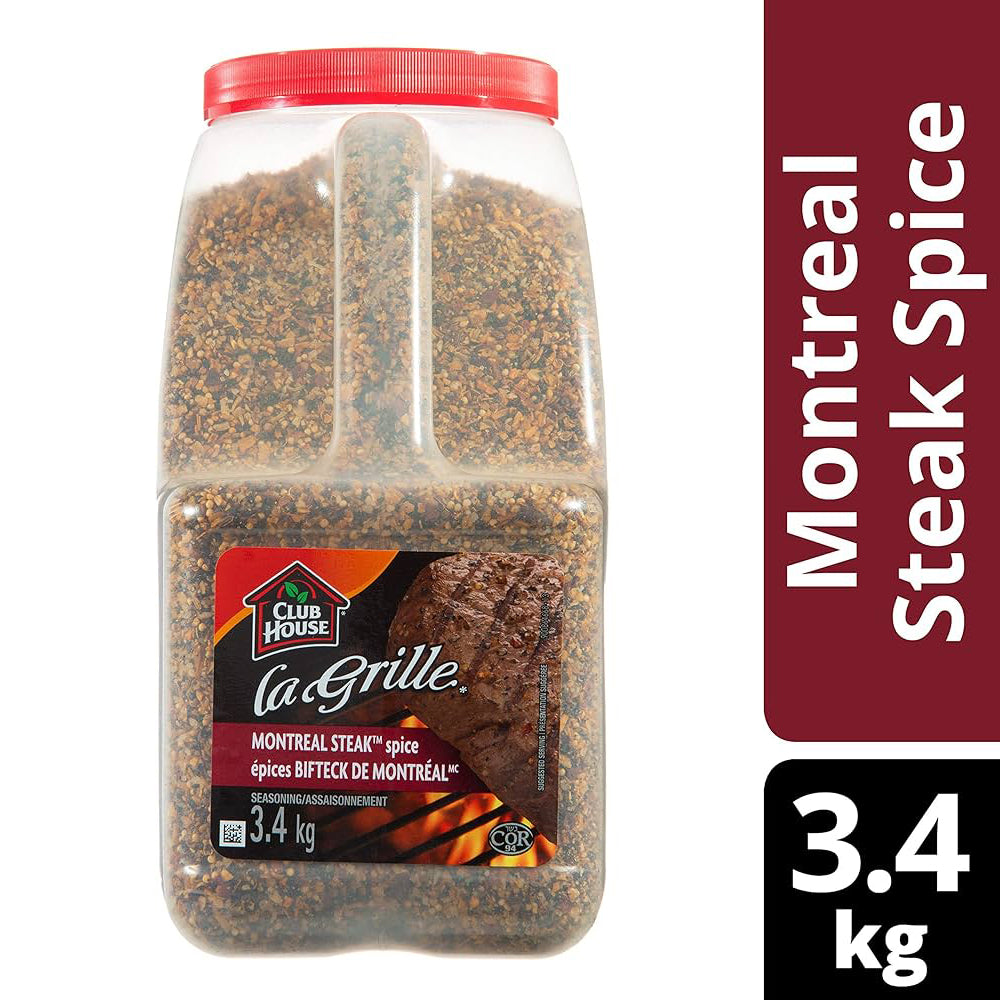 Club House La Grille Montreal Steak Spice Seasoning, 3.4kg
