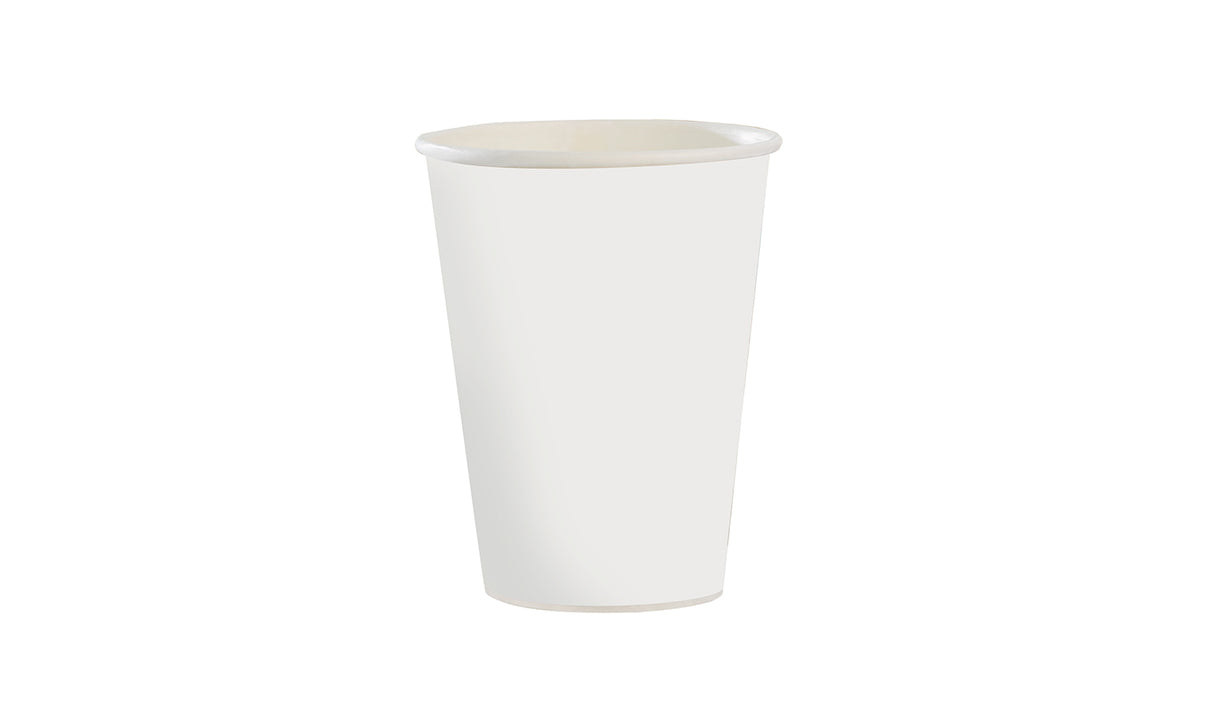 Premium Coffee Cup (12oz, Single-Wall, White) 1000 Count