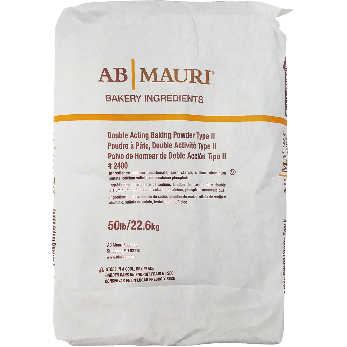 AB Mauri Double Acting Baking Powder Type II, 50lb/22.7kg