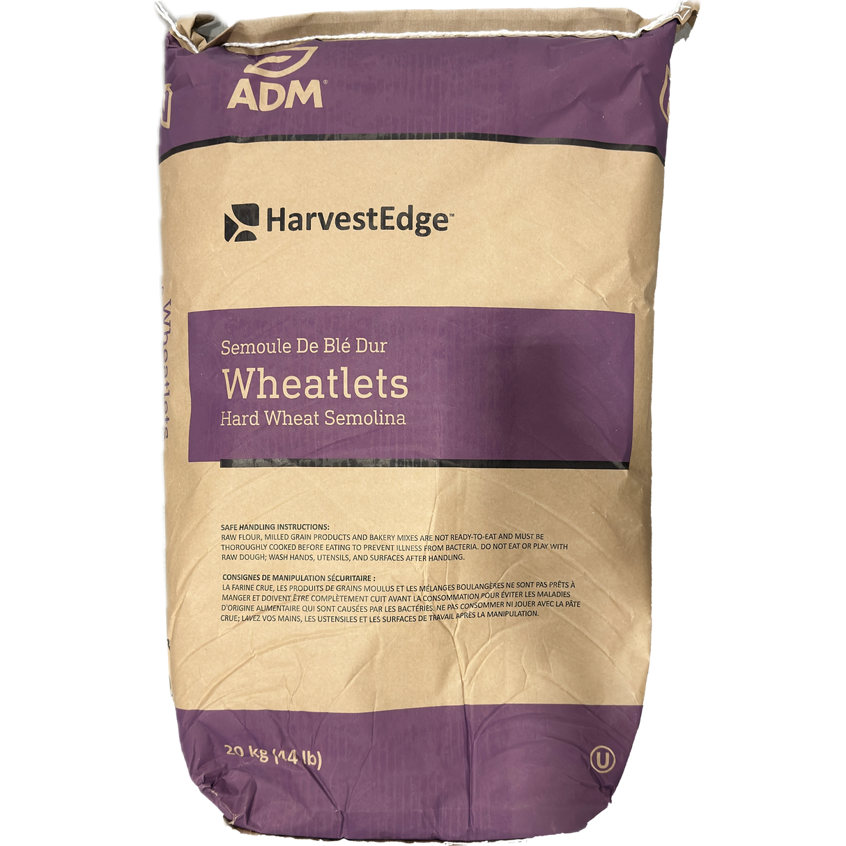 ADM Wheatlets Semolina #2 Flour, 44lb/20kg