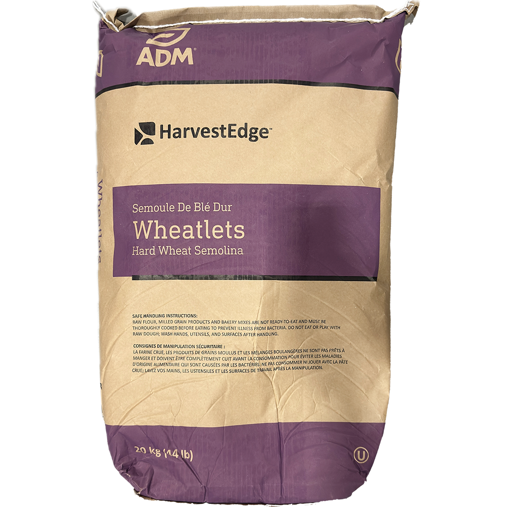 ADM Wheatlets Semolina #2 Flour, 44lb/20kg