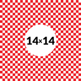 Premium Basket Liners Red Checkered (14in x 14in), 1000 Count