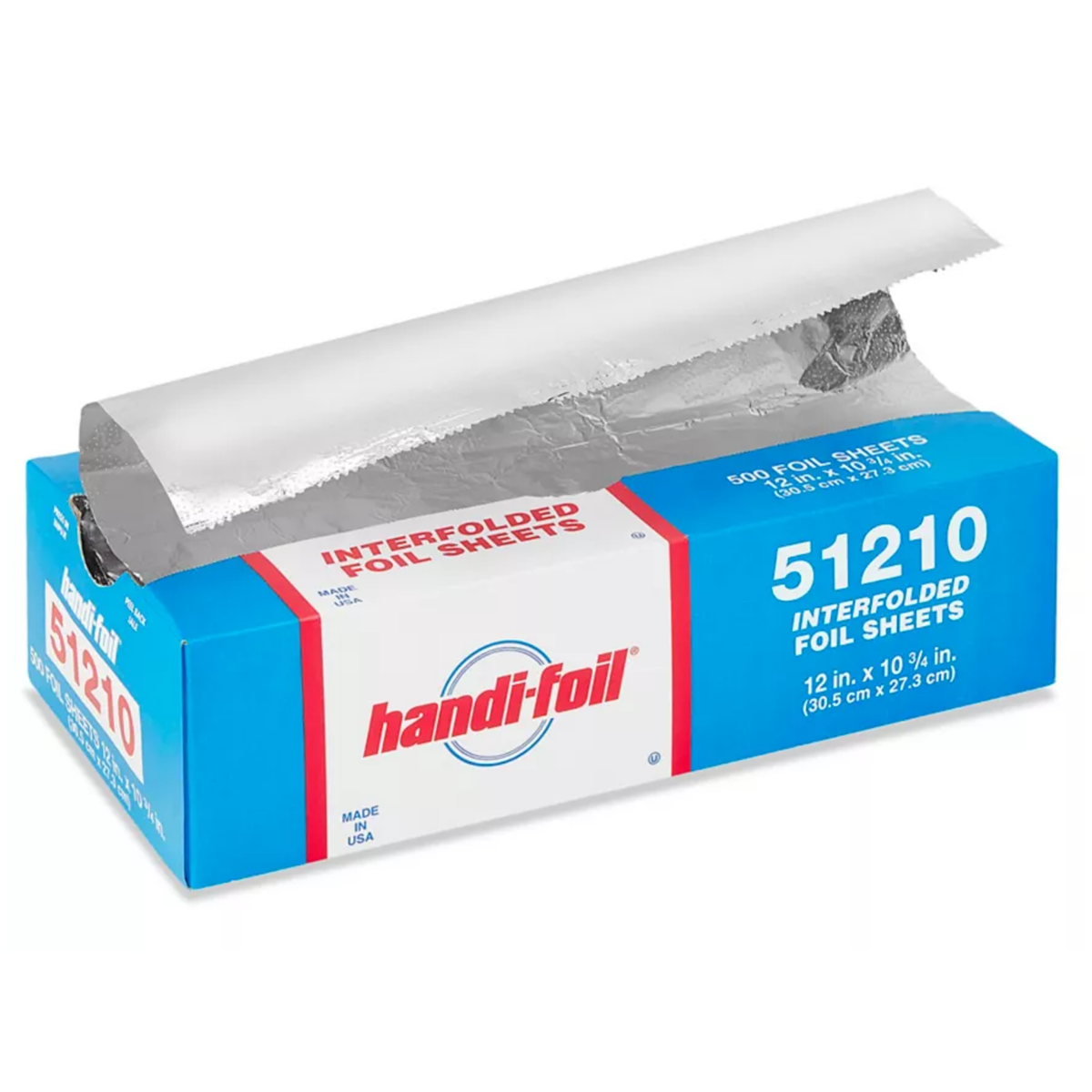 Aluminum Foil Pop-up Sheets (12 x 10.75in), 500 Sheets