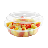 Round 7in PP Clear Container & Lid (24oz, Premium), 150 Count