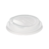Lids - Economy Paper Cup Dome Sip PS (White, 80mm), 1000 Count