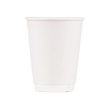 Insulated Paper Cup (12oz, Double-Wall, White), 500 Count