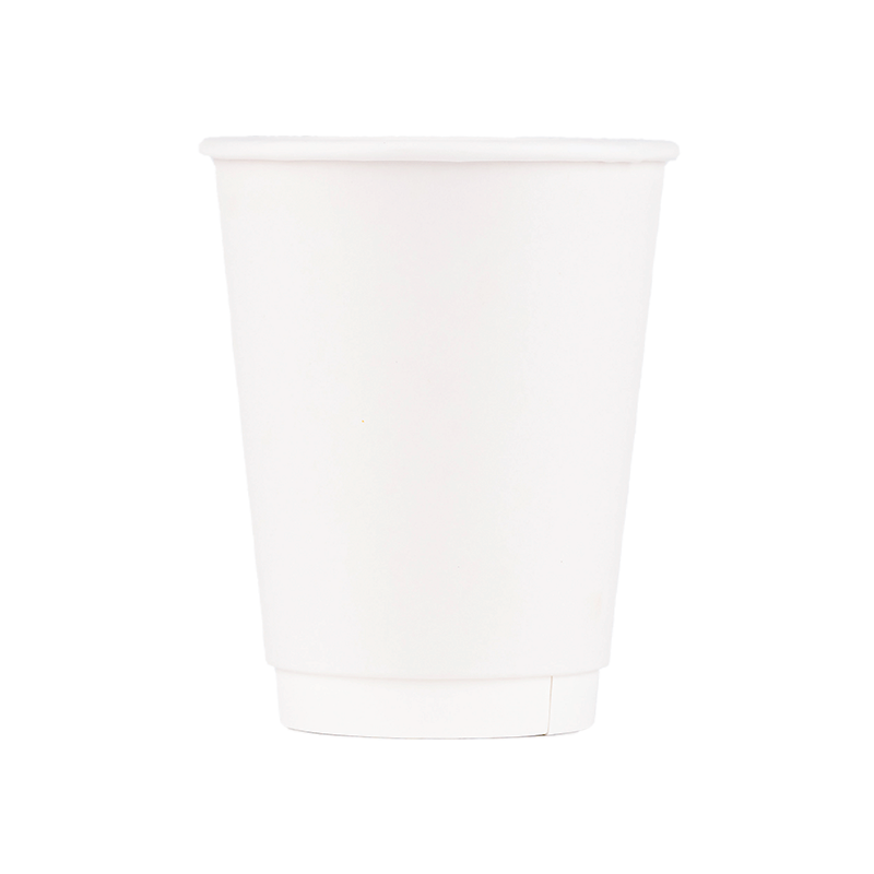 Insulated Paper Cup (12oz, Double-Wall, White), 500 Count