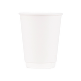 Insulated Paper Cup (12oz, Double-Wall, White), 500 Count
